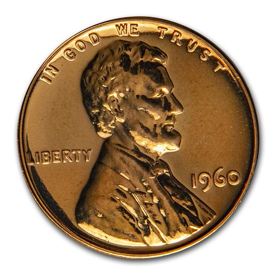 1960 Lincoln Cent Large Date Gem Proof (Red) 1960 Lincoln Cent Large Date Gem Proof (Red)